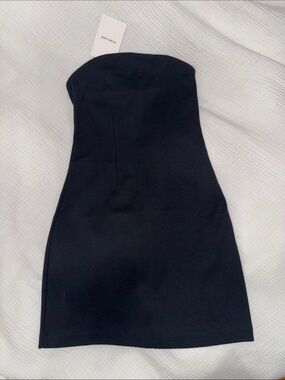 Everlane Strapless Black Bodycon Dress -